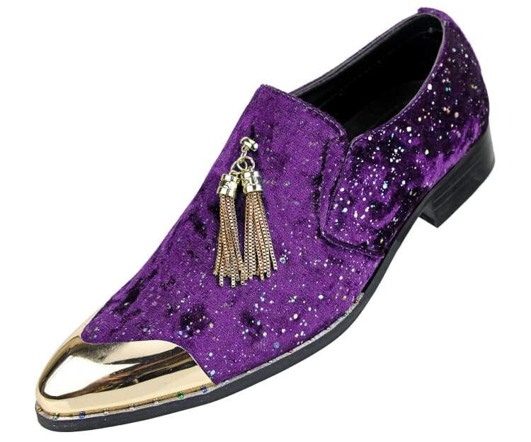 mens purple dress shoes